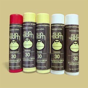Sun Bum  lips  balm SPF 30 lot of 5 sticks